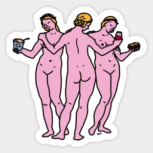 Las Tres Gracias Sticker